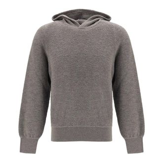 PIACENZA 1733 Felpa con cappuccio in lana vergine - - Sweatshirts & Hoodies - Uomo - Grigio - L