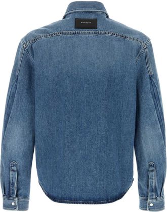 Givenchy Mens Classic Shirt Blue Cotton