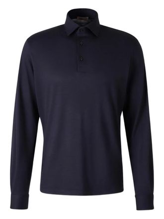 Herno long-sleeve polo shirt - Blue