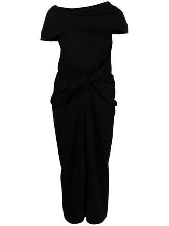 AMBUSH Asymmetrische midi-jurk - Zwart