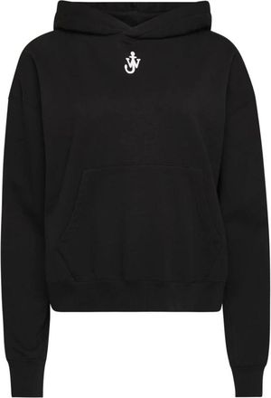 J.W.Anderson Hoodies & sweatvesten, Dames, Zwart, M, Zwarte Klassieke Hoodie
