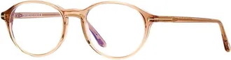 Tom Ford Mens Brown Round Eyeglass Frames FT5753-B 045