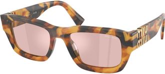 Miu Miu MUC04S 24Q91C Womens Sunglasses Tortoiseshell Size 53