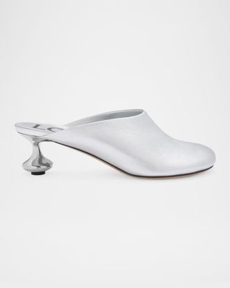 Loewe Toy Metallic Mule Pumps