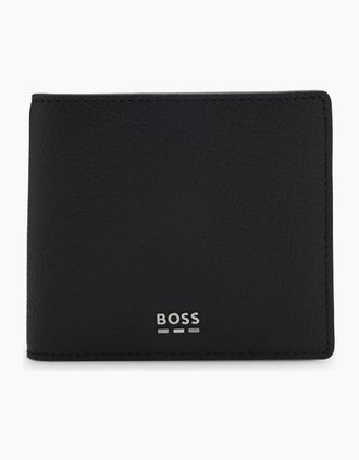 HUGO BOSS Mens BOSS Orange Lewys Mens 8-Card Wallet - Black 001 - Size: ONE size
