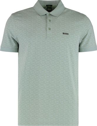 HUGO BOSS Polo In Cotton Jacquard