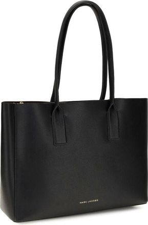 Marc Jacobs Hammered Calf Leather Tote Bag - Black