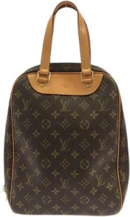 Louis Vuitton Pre-owned Canvas Handtas - Dames - Vintage Handtas - Bruin - ONE Size - Vintage