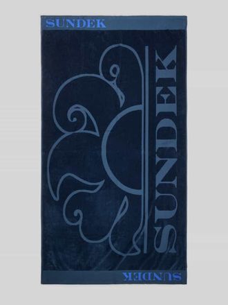 Sundek Strandtuch mit Logo- und Motiv-Print in Marine, Gr&ouml;&szlig;e 1