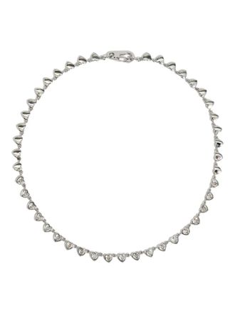 Bimba & Lola heart-shaped crystal necklace - women - glass/Brass/Zinc Alloy - One Size - Silver