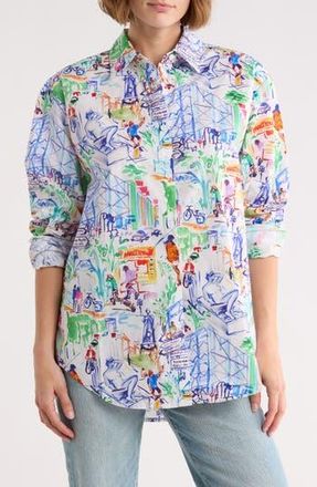 FRNCH Carla Woven Shirt in French Area at Nordstrom Rack, Size X-Small