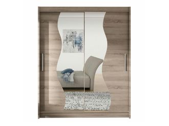 Mirjan24 Armario Closico 134, Trufa Roble, 200x150x58cm, Puertas De Armario: Correderas, N&uacute;mero De Estantes: 5