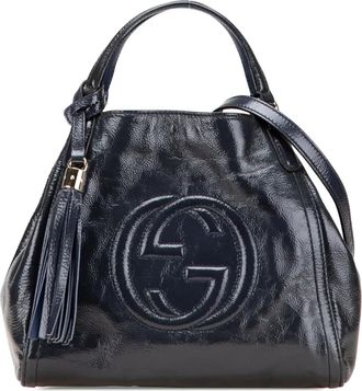 Gucci Borsa a tracolla Soho piccola lucida 2000-2015 - Blu