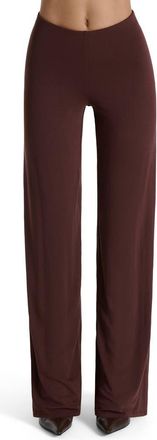 Naked Wardrobe Pull-On Wide Leg Pants in Chocolate at Nordstrom, Size X-Small