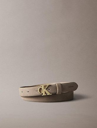 Calvin Klein Cintur&oacute;n De Ante Con Hebilla Con Monograma