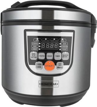 OEM Arrocera - Home Star - 5l - Acero Inoxidable - Pantalla Led - Mantenimiento En Caliente
