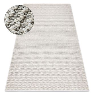 RugsX Rugsx - Alfombra Jersey 19236 Gris - Estructural, Lazo Boho Beige 120x170 Cm