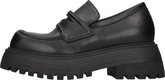 3Juin Platte Schoenen - Dames - Loafers - Zwart - 38 EU - Leer - Schoenen