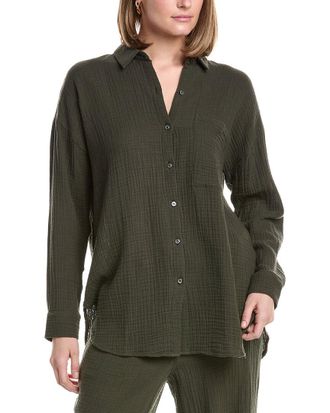 Eileen Fisher Eileen Fisher Classic Collar Long Shirt