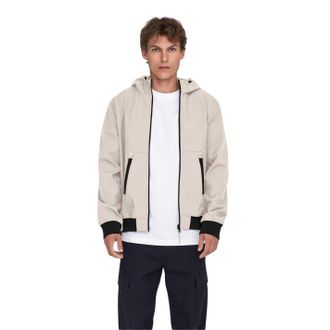 Only Softshell-jas met capuchon voor heren, model Bowie (Zilver)
