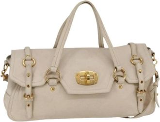 Miu Miu Pre-owned Handbags, female, White, Size: ONE SIZE Pre-owned Handbag