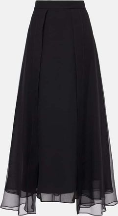 スカート BRUNELLO CUCINELLI Asymmetrical wool skirt BRUNELLO CUCINELLI Paneled asymmetric wool midi skirt | NET