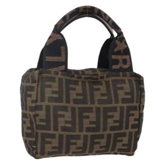 Fendi Pre-owned Mini Bags, female, Brown, Size: ONE SIZE Pre-owned Canvas Mini Bag
