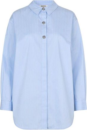 Modström Dames, Blouses & Shirts, Blauw, Maat: XL