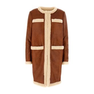 Dsquared2 Imitatiebontjas - Dames - Jassen - Bruin - Maat: M Katoen