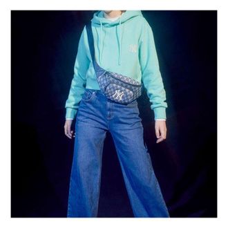 MLB Monogram NY New York Yankees Waist Bag Blue 32BGCA011-50N