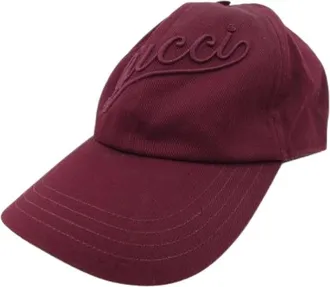 Gucci Pre-owned Accessories, male, Red, Size: ONE SIZE Pre-owned Cap