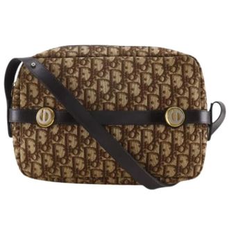 Dior Pre-owned Trotter Shoulder Bag - Dames - Pre-owned - Bruin - Maat: ONE Size