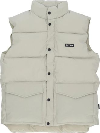 Iuter Mouwloos Puff Vest Ice - Heren - Bodywarmers - Beige - XL - Polyester - Jassen
