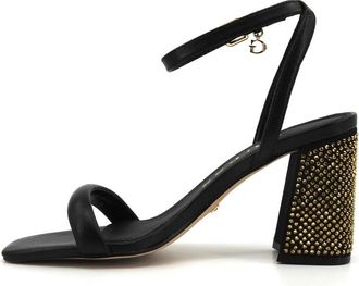 Guess Gelectra Sandal - Dames - Sandalen met hakken - Zwart - 36 EU - Leer - Schoenen
