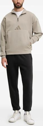 adidas Felpa con mezza zip - Toni neutri