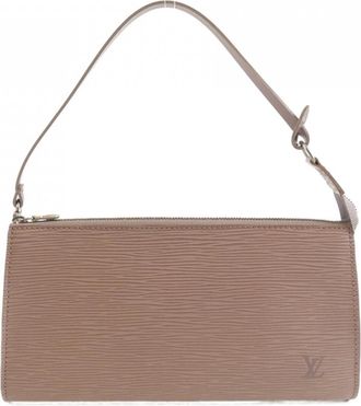 Louis Vuitton Epi Purple Leather Pochette Pouch (Pre-Owned)