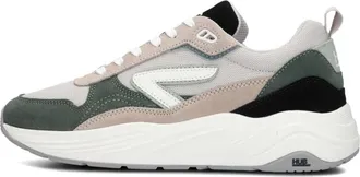 HUB Hub, Schoenen, Heren, Veelkleurig, 41 EU, Wol, Groene lage sneakers voor heren