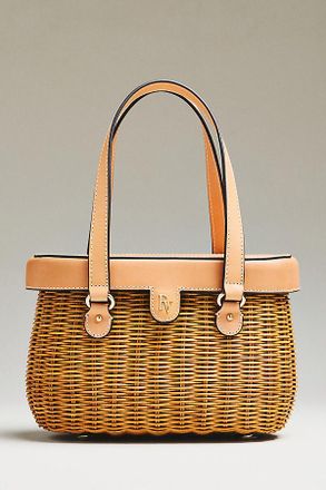 Frances Valentine Willow Wicker Basket Bag