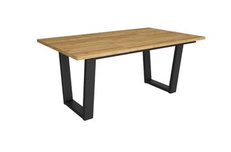 Skraut Home Skraut Home - Mesa Comedor, Mesa Fija Cocina Y Sal&oacute;n, 167x90x74cm, Para 8 Comensales, Muebles Comedor, Estilo Industrial, Roble