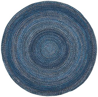 Safavieh Alfombra poli&eacute;ster azul marino 122 x 122 cm