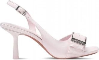 DKNY Dkny - Schoenen > Flats > Muiltjes - Dames - Sandalen met hakken - Roze - 37 EU - Schoenen