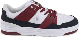 Tommy Hilfiger Womens Tricolor Casual Sneakers - White Leather - Size EU 41