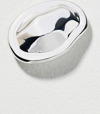 Ettika Oval Luxe Silver Hair Barrette
