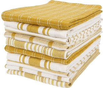 KAF Home Kaf Home Assorted Flat Kitchen Towels Set Of 10