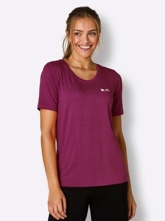 Feel Good T-Shirt FEEL GOOD Shirt, Damen, Gr. 36/38, malve, 95% Viskose, 5% Elasthan, unifarben, Shirts T-Shirt