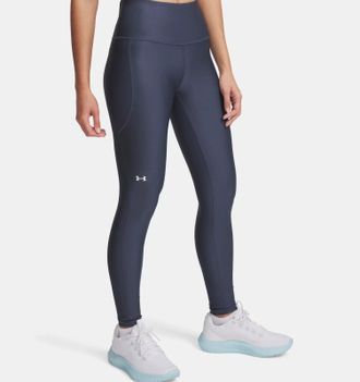 Under Armour Tech Leggings Womens Gray High-Waisted Performance KFC1152