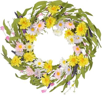 OEM Couronne De 43 Cm Pour Porte DEntr&eacute;e, D&eacute;coration Murale, Fen&ecirc;tre, C&eacute;l&eacute;bration, Mariage