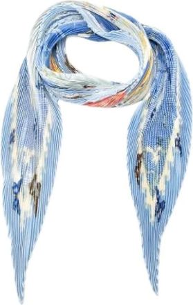 Hermès Pre-owned Scarves, female, Blue, Size: ONE SIZE Pre-owned Vintage Silk Scarf