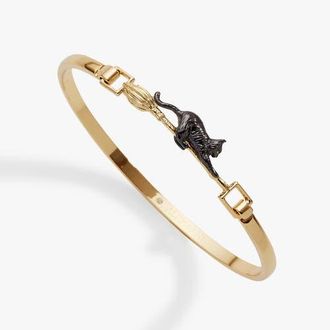 Alex and Ani Celestial Cat Tension Bangle in Gold at Nordstrom