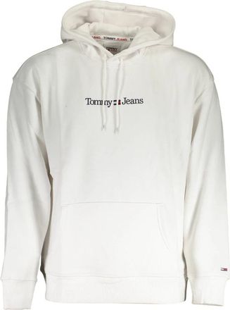 Tommy Hilfiger Witte hoodie met rits voor mannen - Heren - Hoodies - Wit - 2XL - Katoen - Hoodies & sweatvesten